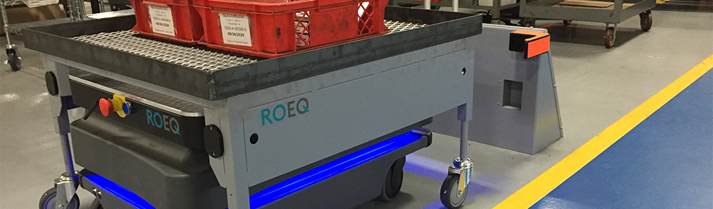 Robotic tugger at Inpro/Seal Rock Island facility